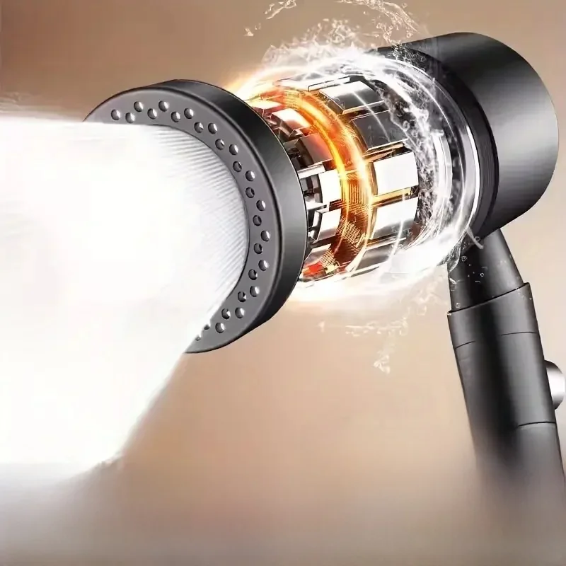 Nieuwe hogedruk waterbesparende filter douchekop 5-modi handdouche met één knop Stop badkameraccessoireset - afbeelding 2