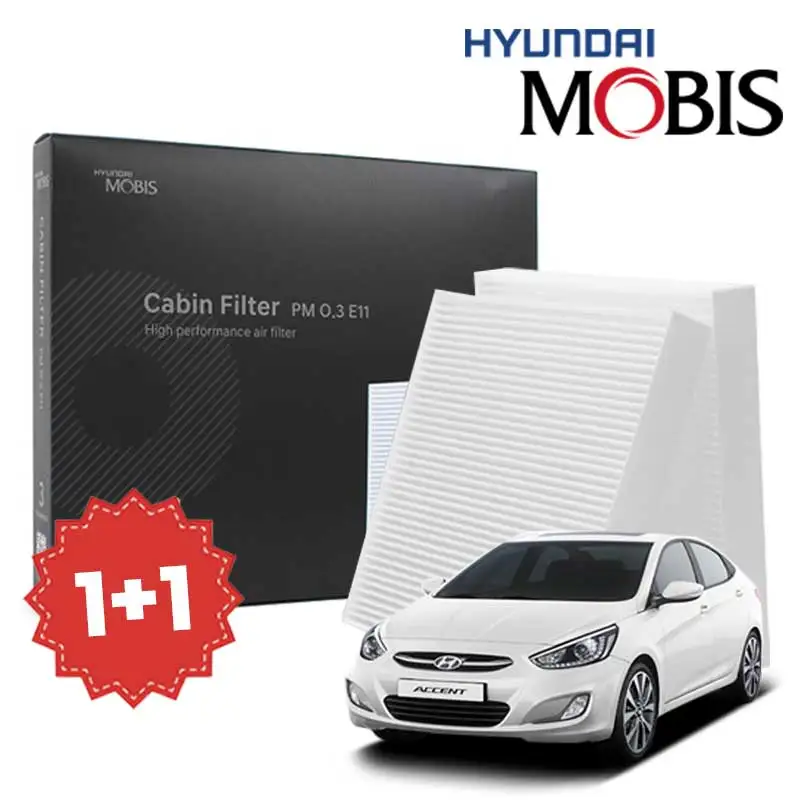 1 1 Hyundai Mobis Accent Air Conditioner Filter All Types PM0.3 E11