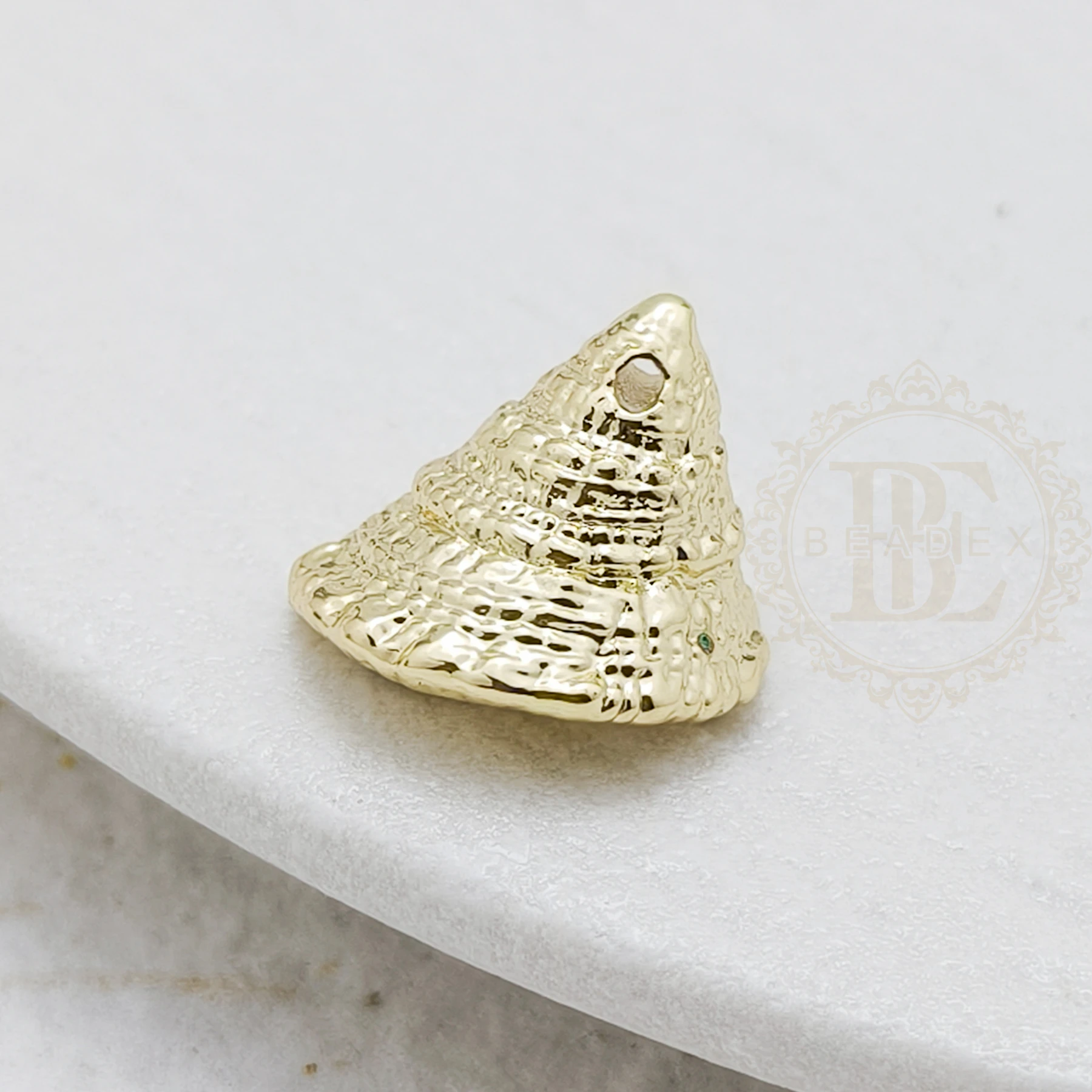 DIY Supply-One Piece Premium Plated Casted Brass Charm - Snail 12x14mm (4926C-8)