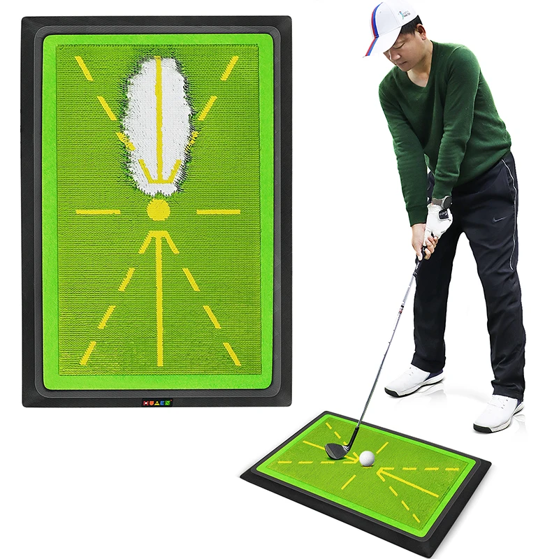 Golf Training Mat Swing Detection Batting Trajectory Direction Detection Analysis Pad Correct Hitting Posture Golf Practice Mat