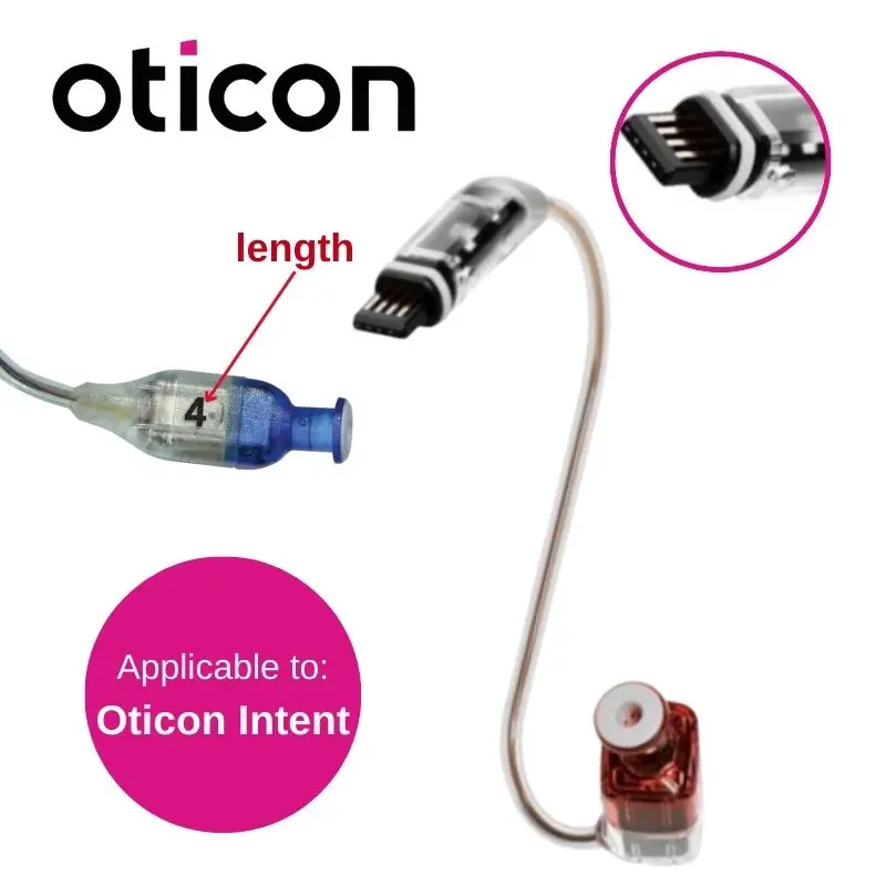 

New Receiver Oticon MiniFit Detect Receivers Compatible with Bernafon Encanta and Oticon Intent Hearing Aids Only