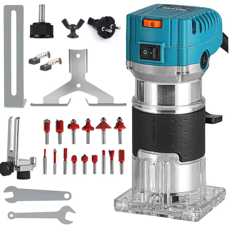 Tondeuse électrique 2000W, fraiseuse à bois, Machine à rainurer, routeur polyvalent pour le travail du bois, outil électrique avec coupe de fraisage