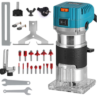 2000W Electric Trimmer Wood Milling Trimming Engraving Slotting Machine Versatile Woodworking Router Power Tool with Milling Cut