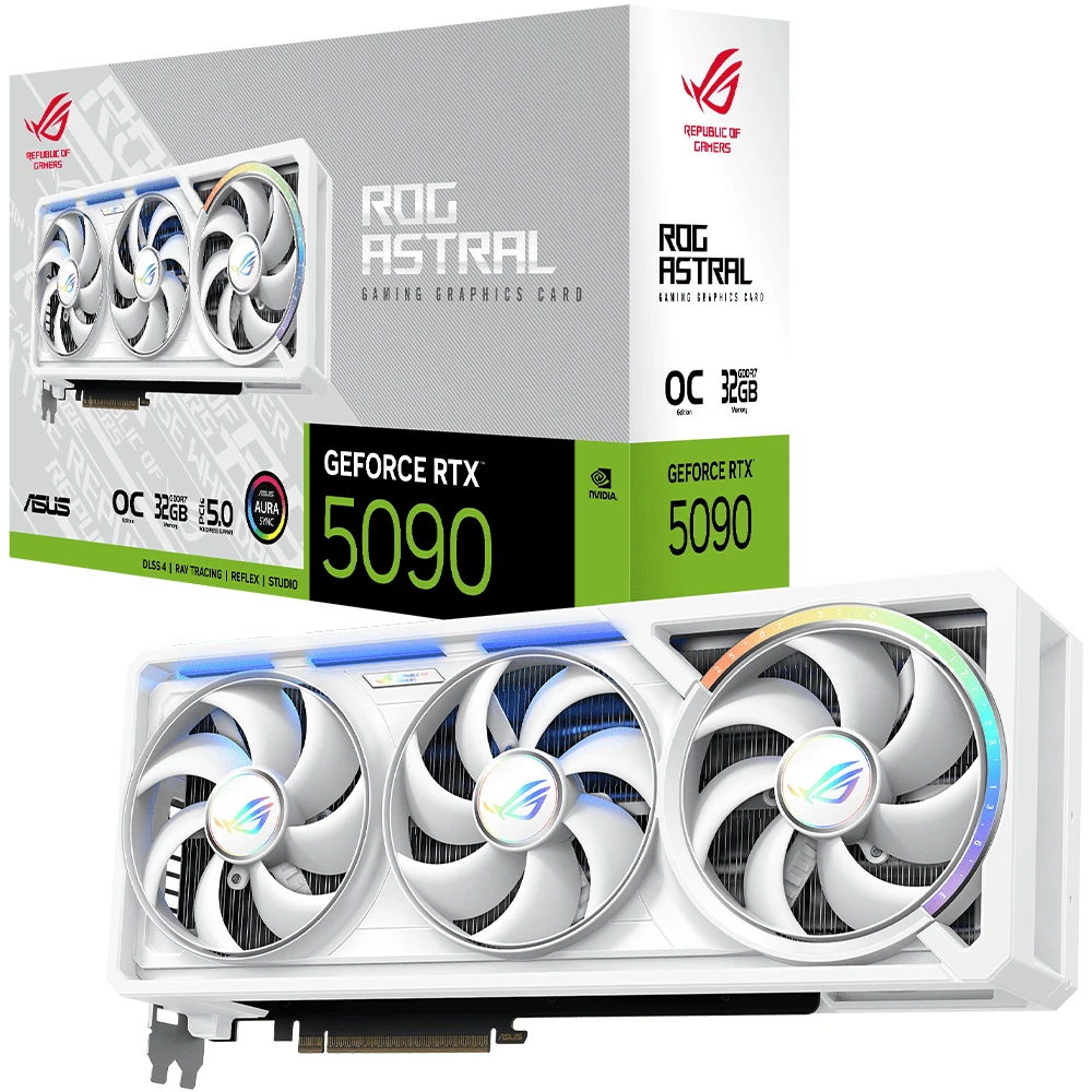بطاقة رسومات ROG ASTRAL NVIDIA GeForce RTX 5090 32GB GAMING OC الأصلية في متناول اليد