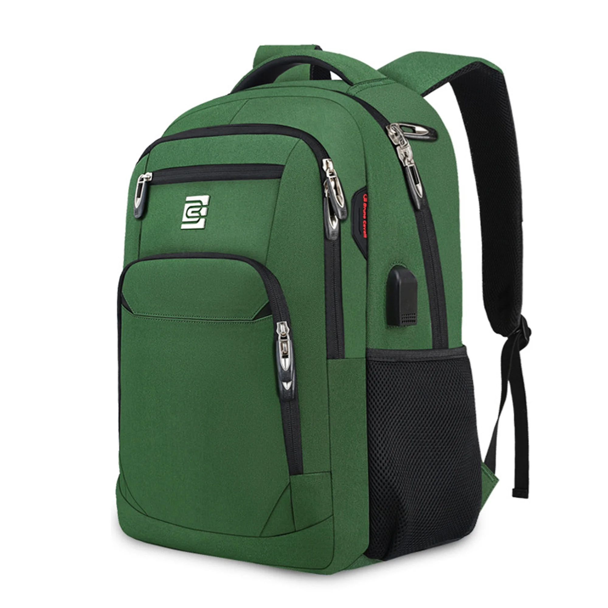 NONE Große Kapazität Rucksack : Laptop Rucksack besitzt mehr als 20 unabhängige Taschen für viel Stauraum und können Powerbank, A4-Ak 5