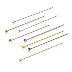 200pcs/lot 20 25mm Copper Ball Head Pins Handmade For DIY Jewelry Making Findings Supplies Accessories 7 Colors
