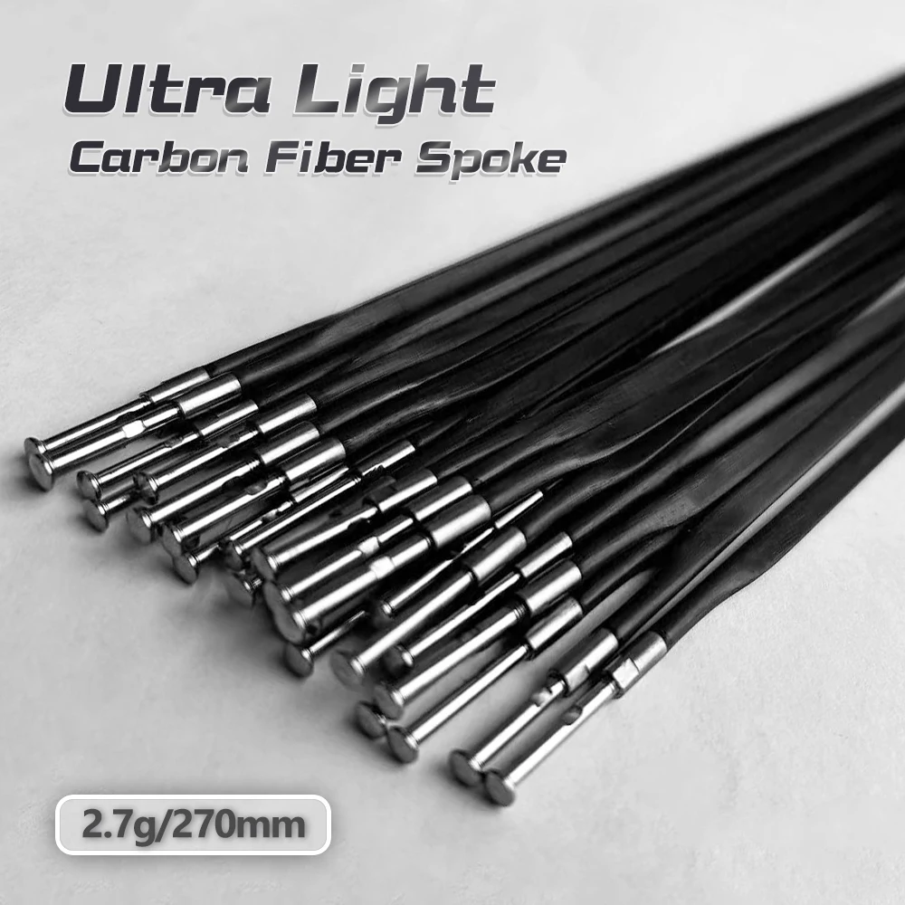 Ultra-Light High-Strength Carbon Fiber Spokes - Aerodynamic Design, Fits Standard Hubs, Boosts Cycling Speed customized size