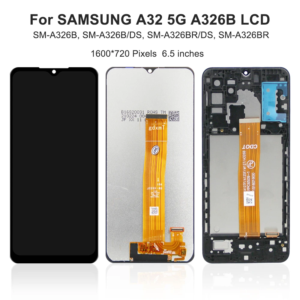 Amoled LCD For Samsung Galaxy A32 LCD Display Touch Screen Replacement With Frame Repair Parts A325F,A325F/DS,A325M, A325N