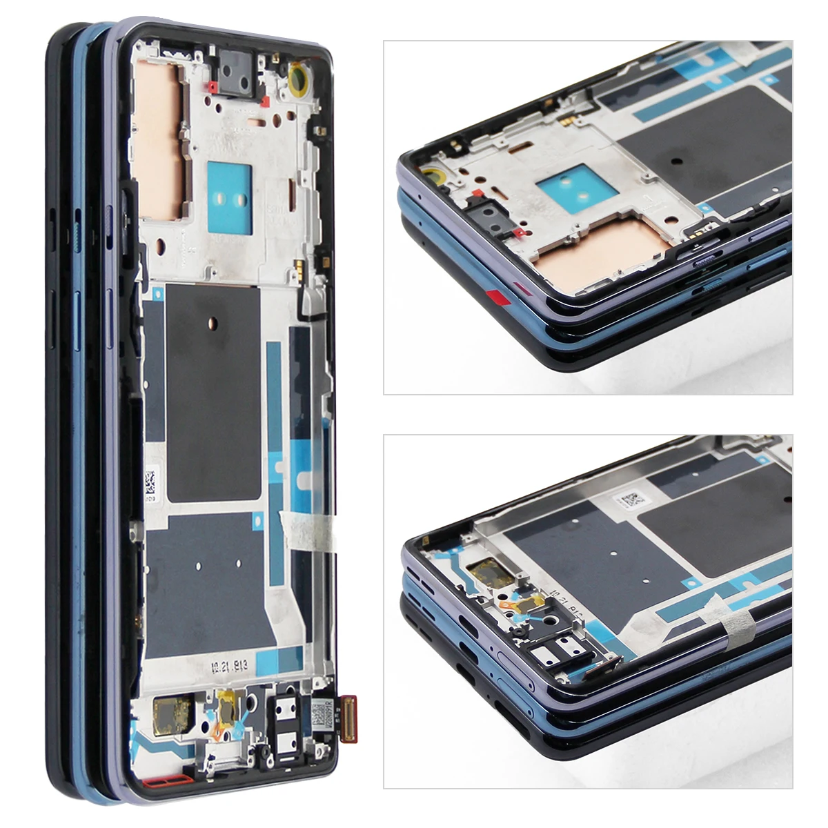 AMOLED Display Screen for OnePlus 9 LE2113 Replacement, Lcd Display Digital Touch Screen with Frame for OnePlus 9 Pro Screen