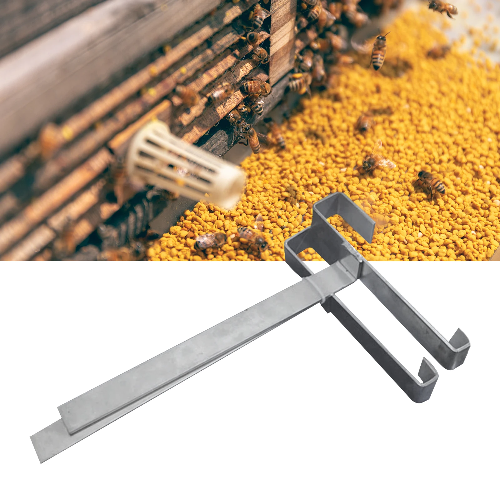 2pcs Stainless Steel Beehive Frame Holder Bee Hive Frame Grip Tool Beekeepings Shelf Special Support For Beehive Nest Spleen