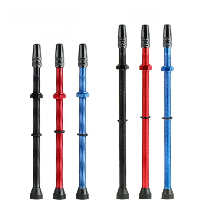 AliExpress DEEMOUNT Extra Height 100/120mm Presta Nipples Road MTB Tubeless Rim No Tubes /FV Valve Alloy Stem Removable Brass Core W O-ring Seals