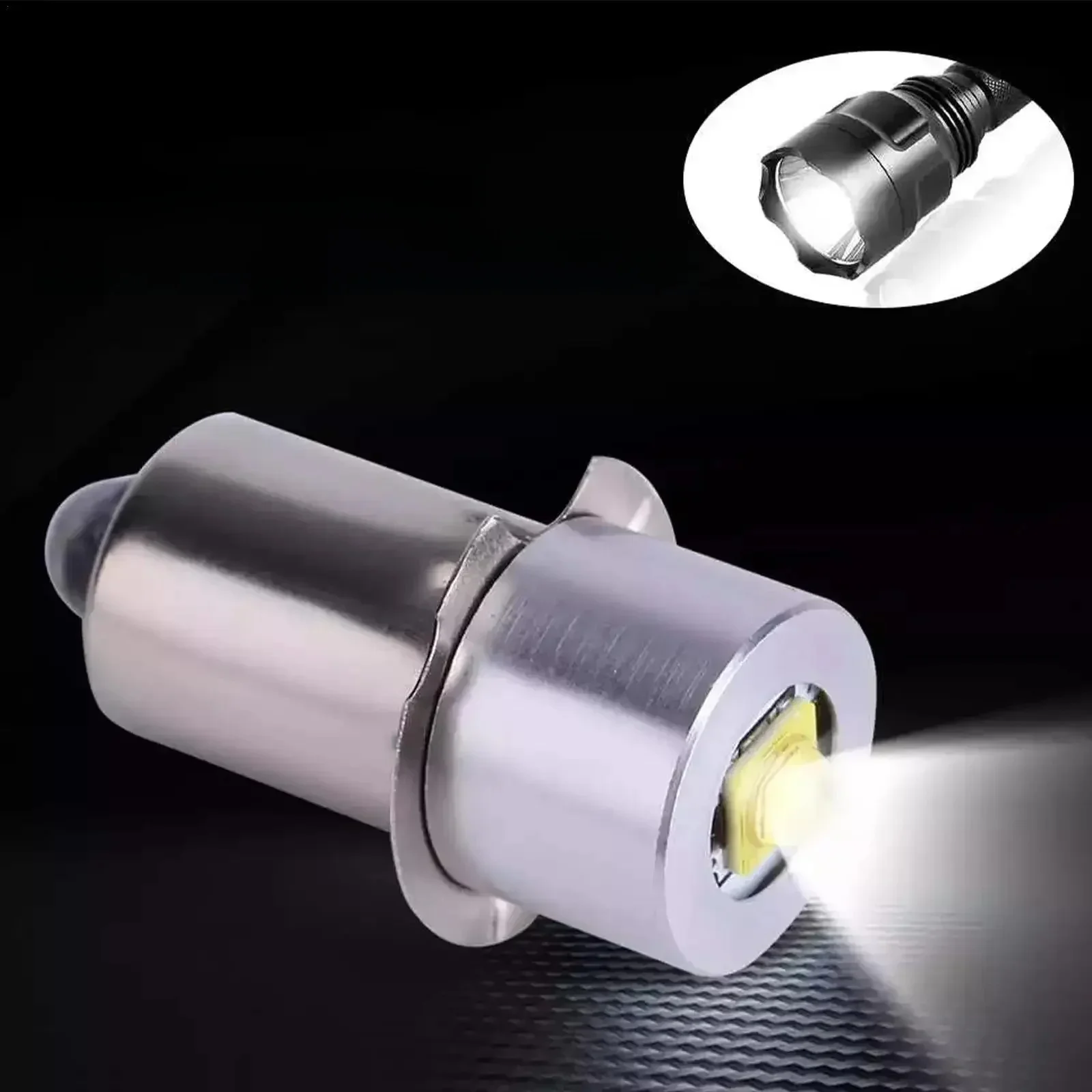 P13.5S E10 BA9S Sockel 5W LED-Upgrade-Lampen Weiße Maglite-Taschenlampe 6500K 3W DC Ersatzlampen Taschenlampen Arbeitslampe