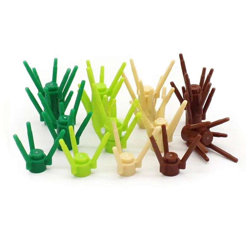 200 pièces MOC 3741 plante fleur tige avec goujon et 3 tiges blocs de construction briques à monter soi-même Compatible branche arbre forêt accessoire jouets