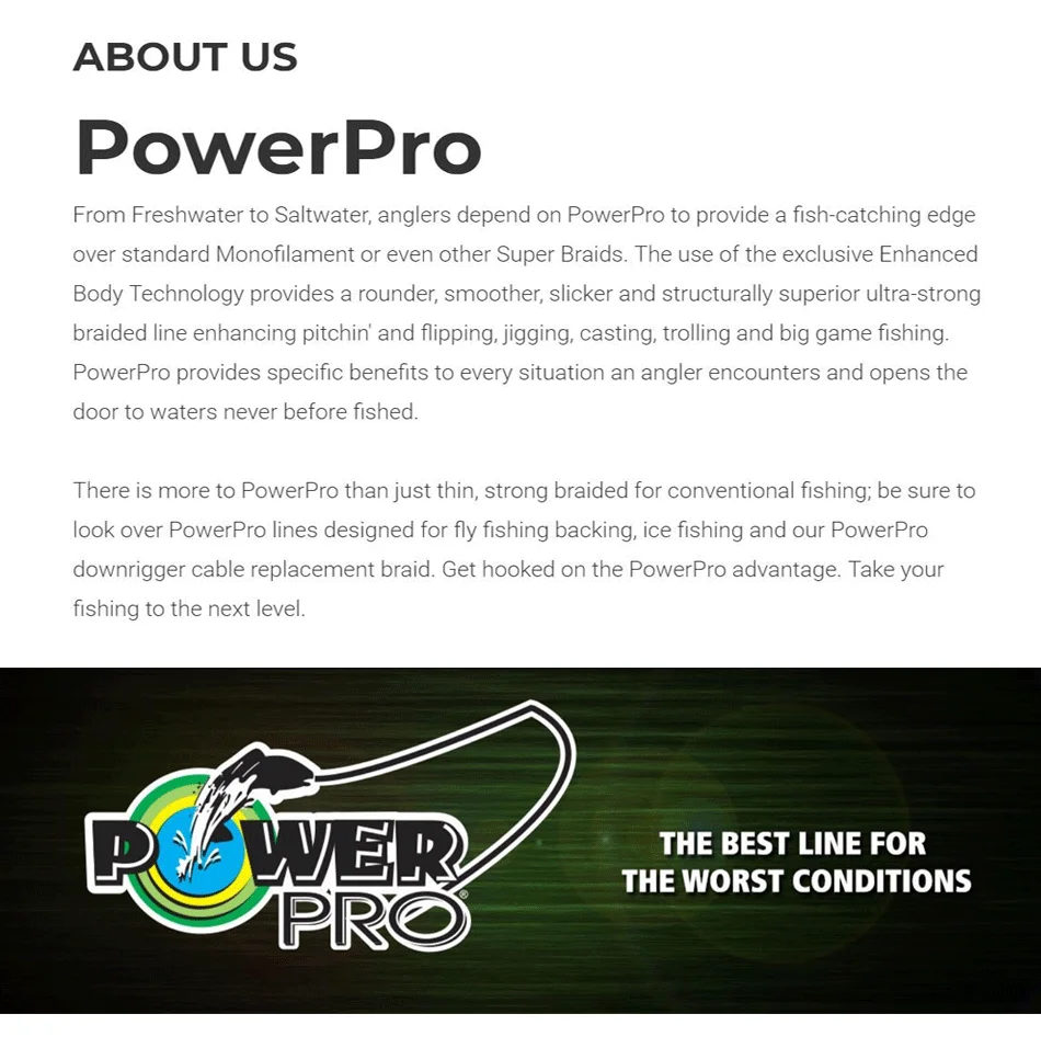 8 Strands POWER PRO SSV2 300Yds Braided Spectra Fishing Line 10~80lb Original USA PE Braid Line PESCA