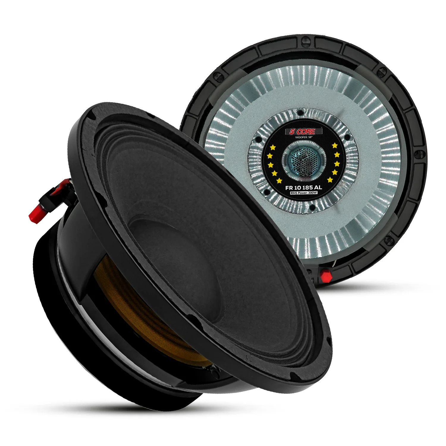 5 Core 10" Pro Audio Full Range Loudspeaker 600W Max DJ PA Bass Sub Woofer FR 10 185 AL 8OHMS