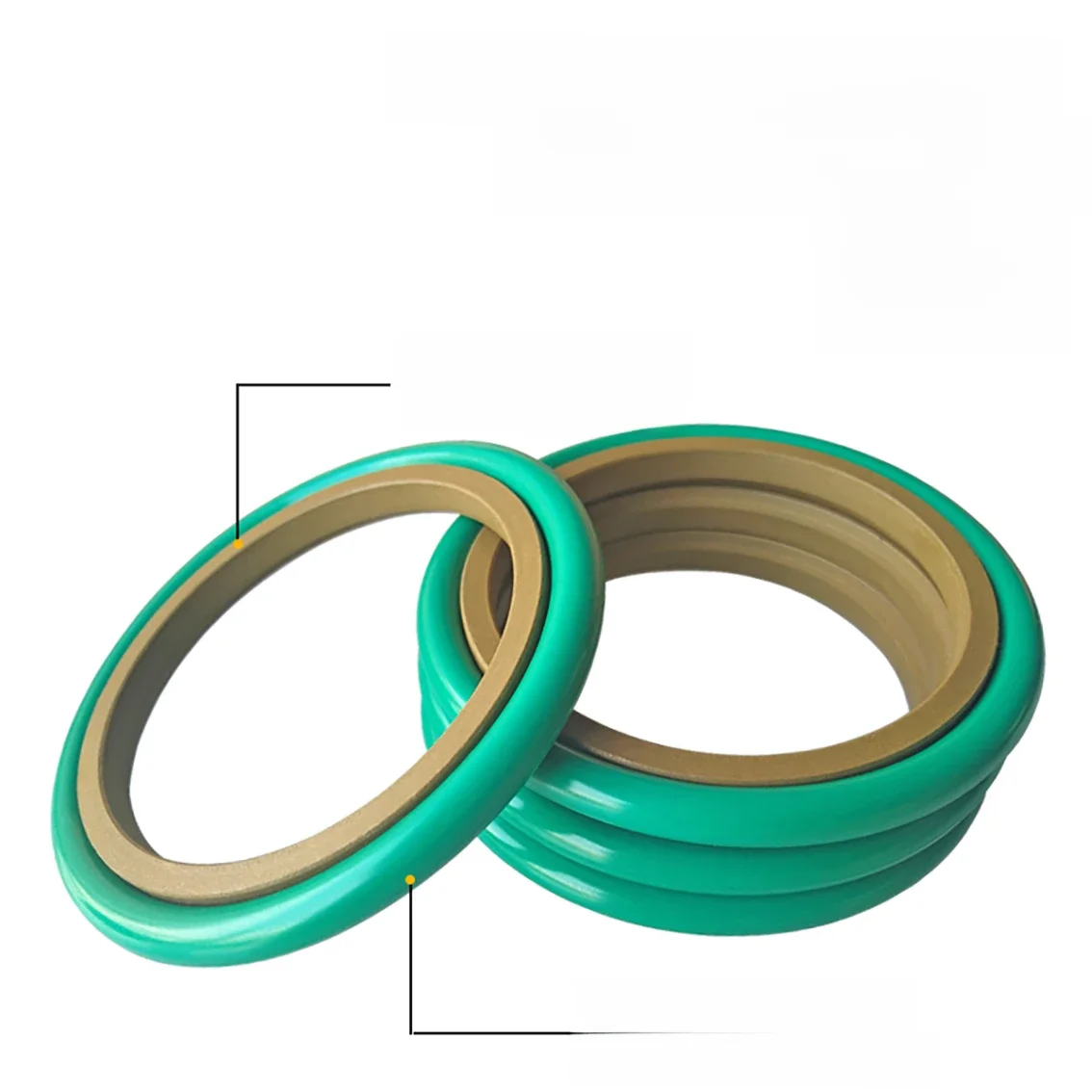 Arbre STd avec joint ST (type haute température), anneau de banc, joint d'huile, joint torique, intervalles hydrauliques, Deli+ FKM, 1 pièce