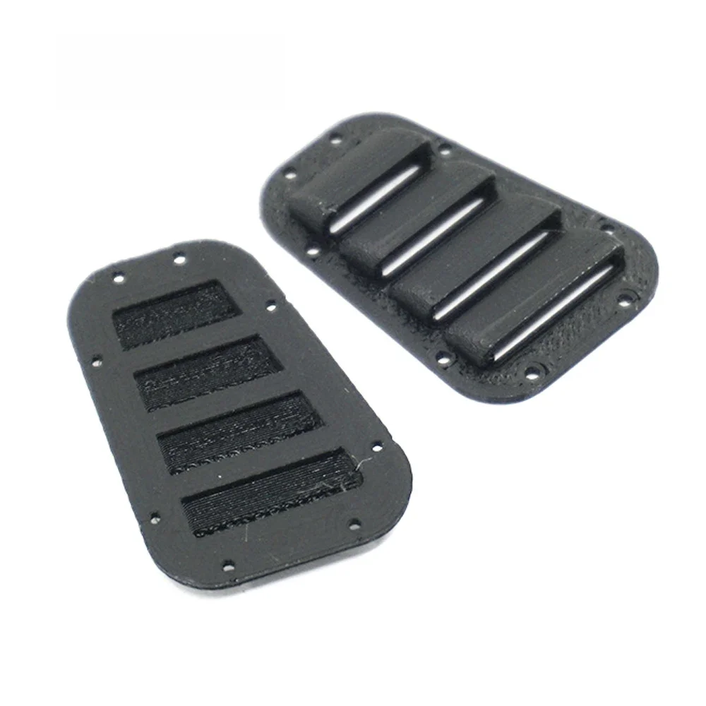 YEAHRUN 2 pièces couvercle de Grille d'admission de Louvre de ventilation de capot en plastique pour TRX-4 TRX4 1/10 RC accessoires de pièces de carrosserie de voiture sur chenilles