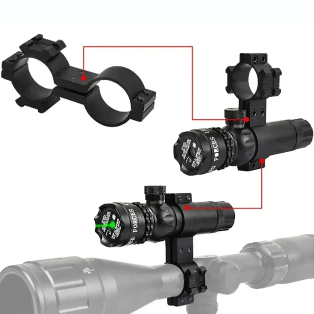 Tube de serrage pour fusil, fixation de 8 anneaux doubles, support avec Rail Picatinny Glock, portée de vue pour pistolet, lampe de poche, accessoires Ar 15