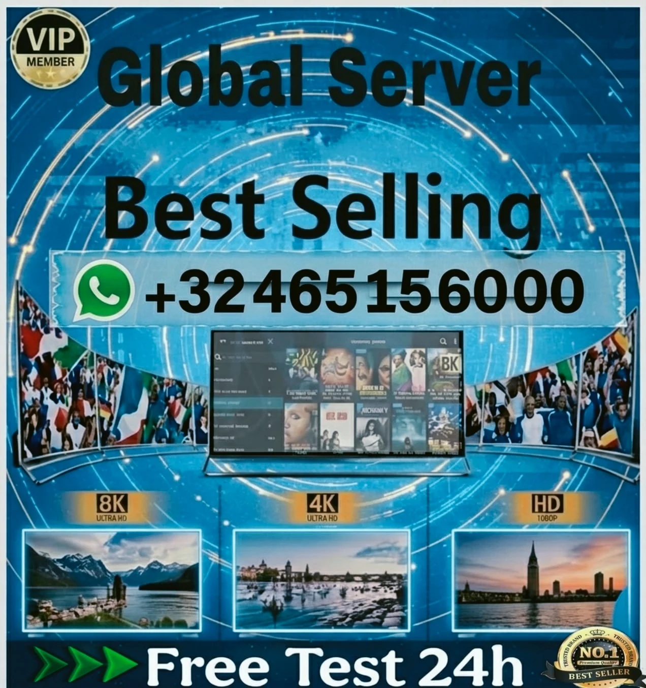 Lista de Reproducción M3U Premium HD FHD 4K | Smart TV Android MAG | Servidor Estable | Activación Instantánea | Soporte al Cliente 24/12