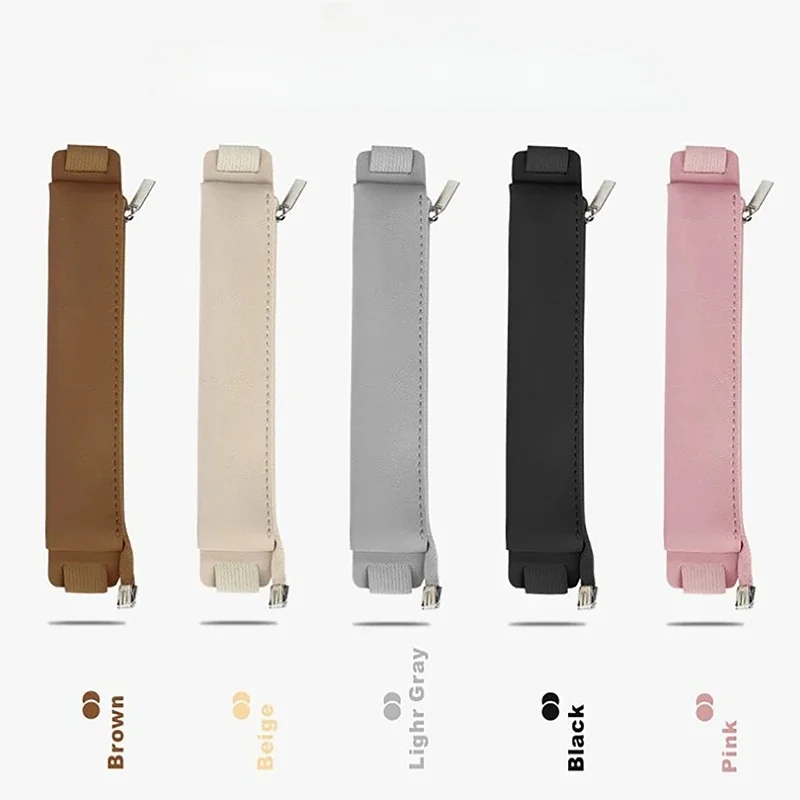 Trousse à crayons en cuir Pu à boucle élastique, 1 pièce, sac pour stylos pour ordinateur portable, couverture pour stylo à écran tactile