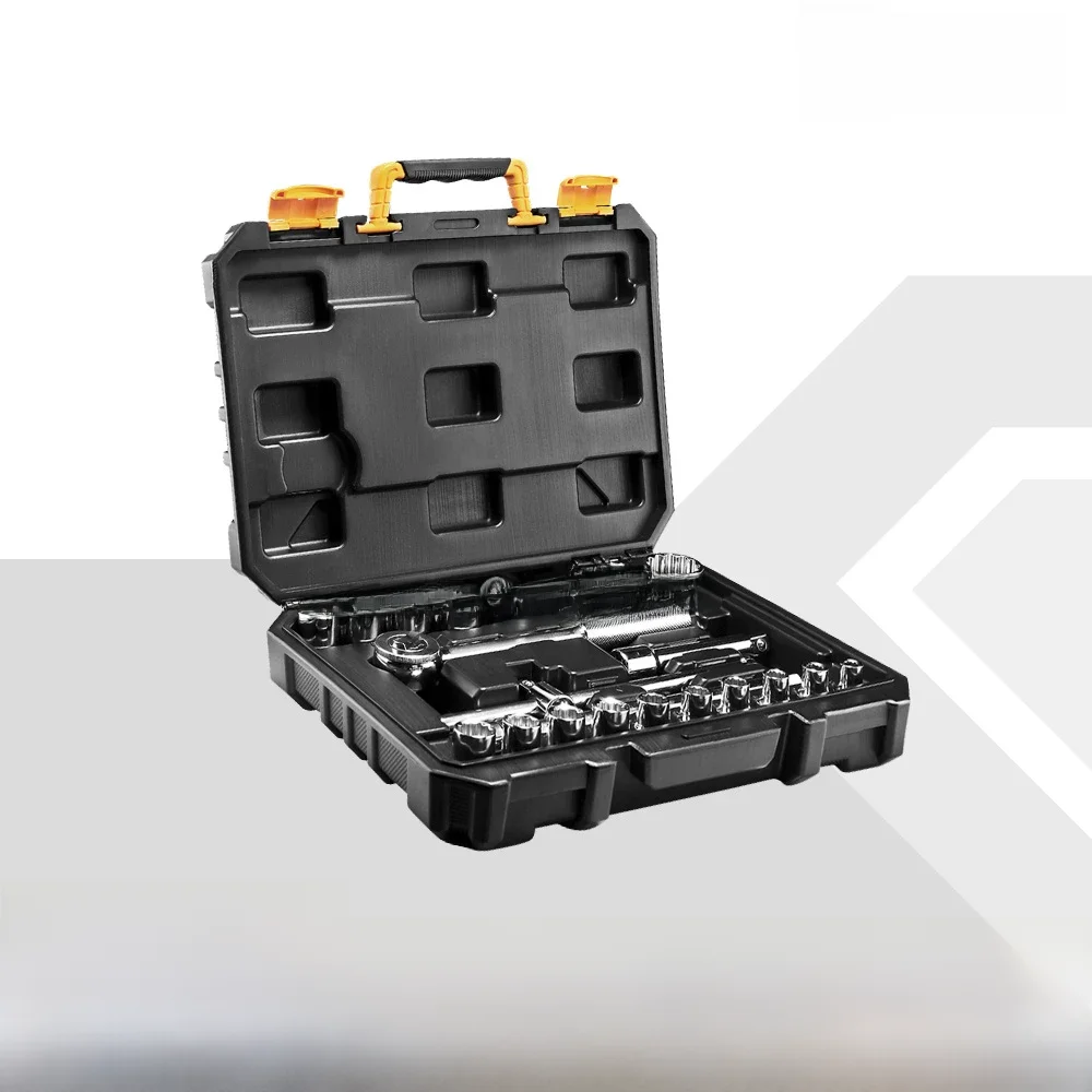 DEKO CRV Material 22 Pcs Professional Car Repair Tool Set Auto Ratchet Spanner Screwdriver Socket Mechanics Hand Tools Kit