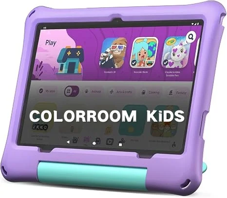 COLORROOM Android 16 Kids Tablet 10.1 Inch, Octa-Core CPU, 30GB RAM(6+24GB), 64GB ROM, 1TB Expandable, Tablet for Children, Case
