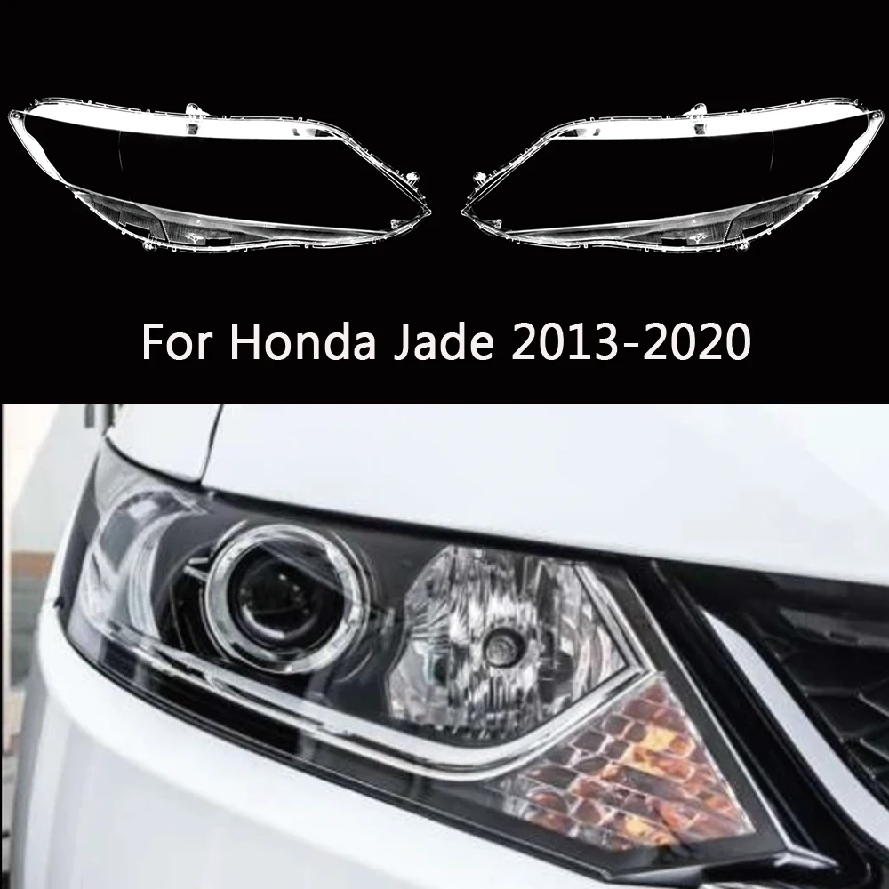 

Car Front Headlight Headlamp Lens Cover Shell Case For Honda Jade 2013-2020 Glass Auto Shell Lampshade Transparent