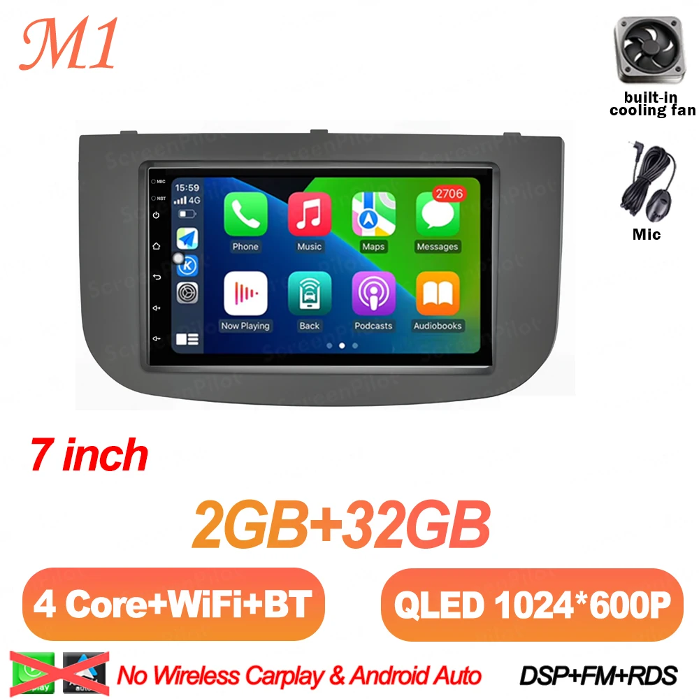 Android 16 Voor MITSUBISHI COLT Z30Z30GZ3BZ3V 2007-2012 Auto Radio 2 din Multimedia Video Player Carplay Bluetooth 8 Core 5G RDS