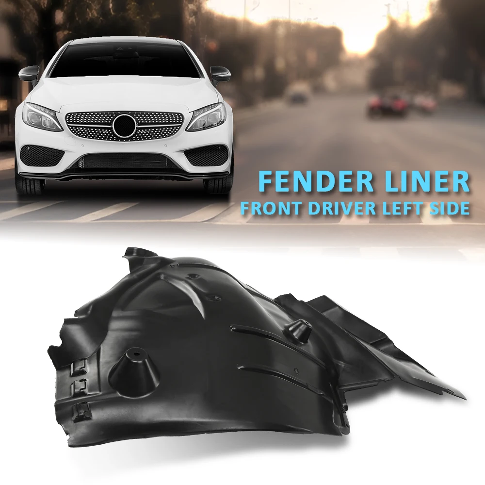 

Подкрылки Передняя водительская левая сторона 2056912900 Подходит для 2015-2017 Mb Mercedes C Class Hand Black Pp Прочный Прочный Прочный