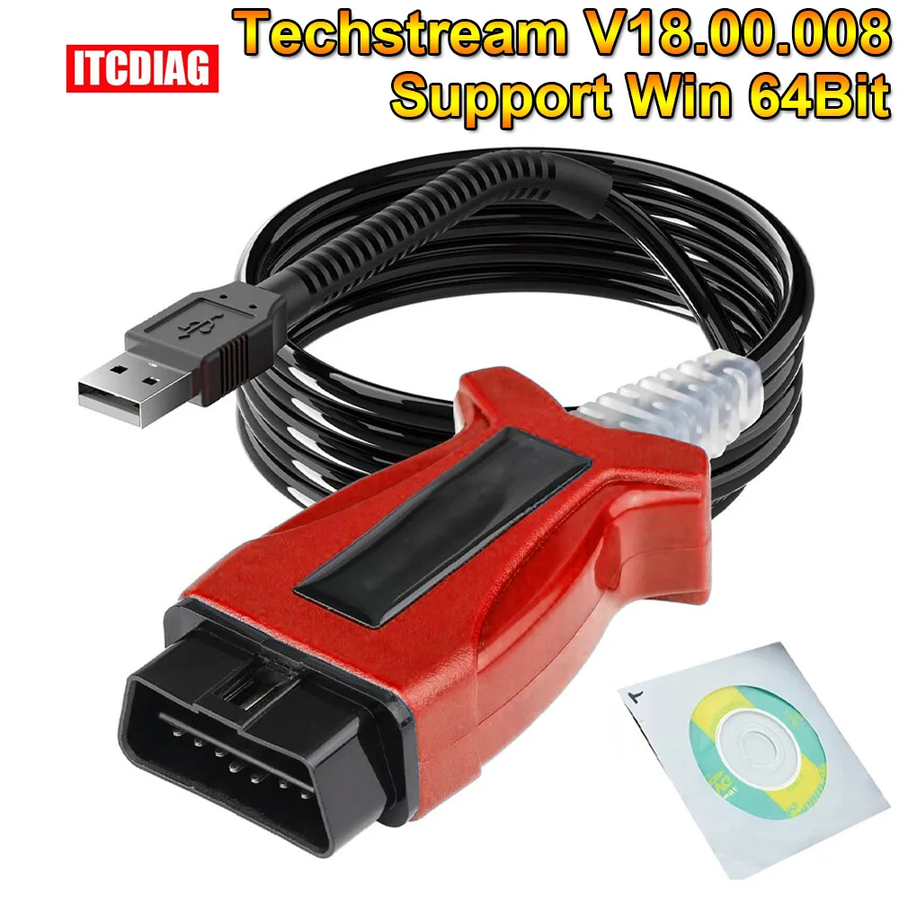 

V160 JLR Pro J2534 for Volvo and for Toyota TIS Techstream 18.00.008 Version 3 in 1 OBD2 Scanner Cable PK MINIVCI OTC Openport2.