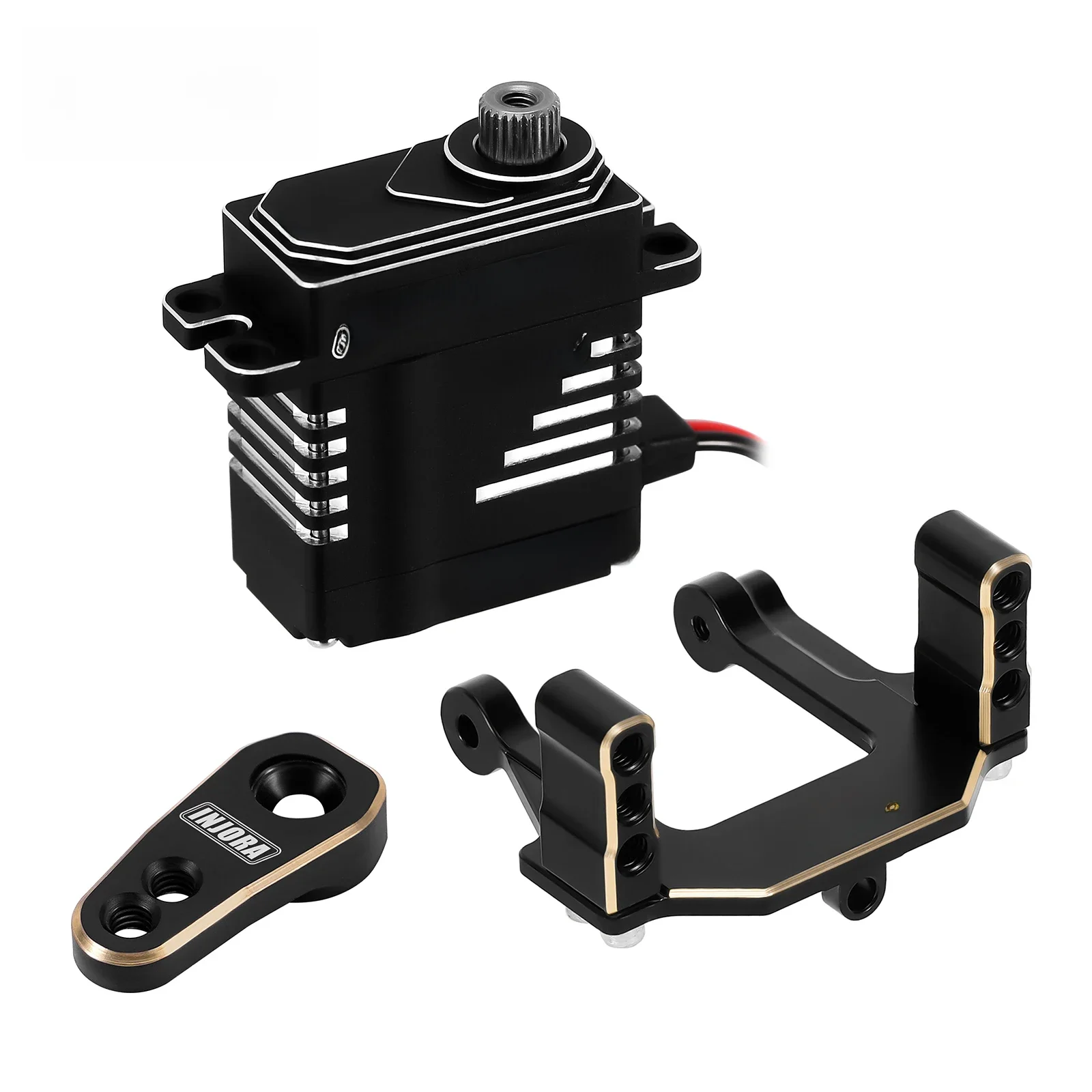INJORA Hoogspanning Grote Koppel Metal Gear Digitale Micro Coreless Servo voor 1/18 RC Crawler Redcat Ascent-18 - afbeelding 2