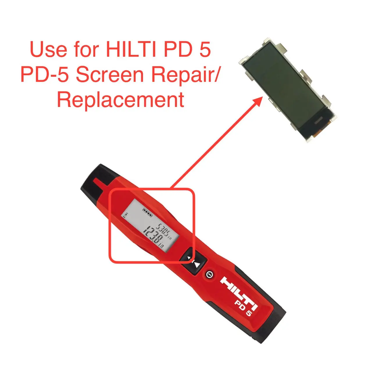 New HILTI PD5 PD-5 Laser Meter Original Screen OLED Lcd Display Repair/Replacement