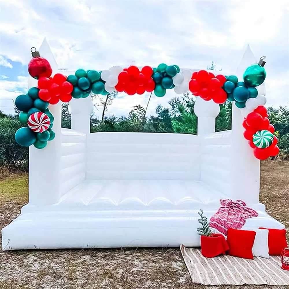 Dream Castle 13,5 piedi grande casa gonfiabile rimbalzo per parco giochi per bambini e decorazioni di nozze