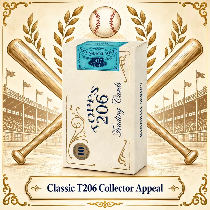 2020 Topps T206 Baseball Series 5 Box, 10 Cards Per and 2 Parallel Cards in Every Pack!, Trading Cards, Collector Cards, Retro Baseball, Gift For Fans.
