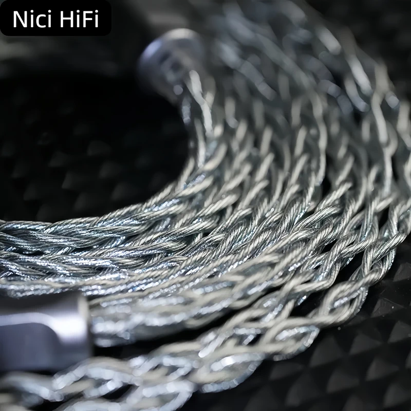 Câble de bien-être HiFi Nici câble de mise à niveau pour casque intra-auriculaire 0.78 2pin/mmcx/ie900/HD800 pour Delci Explorer DaVinci Himalaya