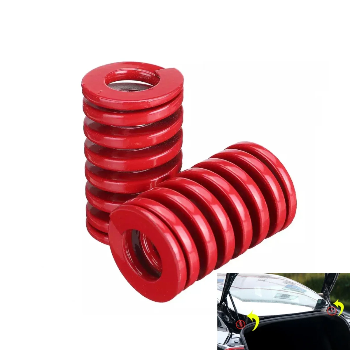 Ressort auxiliaire rouge de 25mm pour coffre arrière de Tesla modèle 3 2017 – 2022, barres d'amortissement de hayon