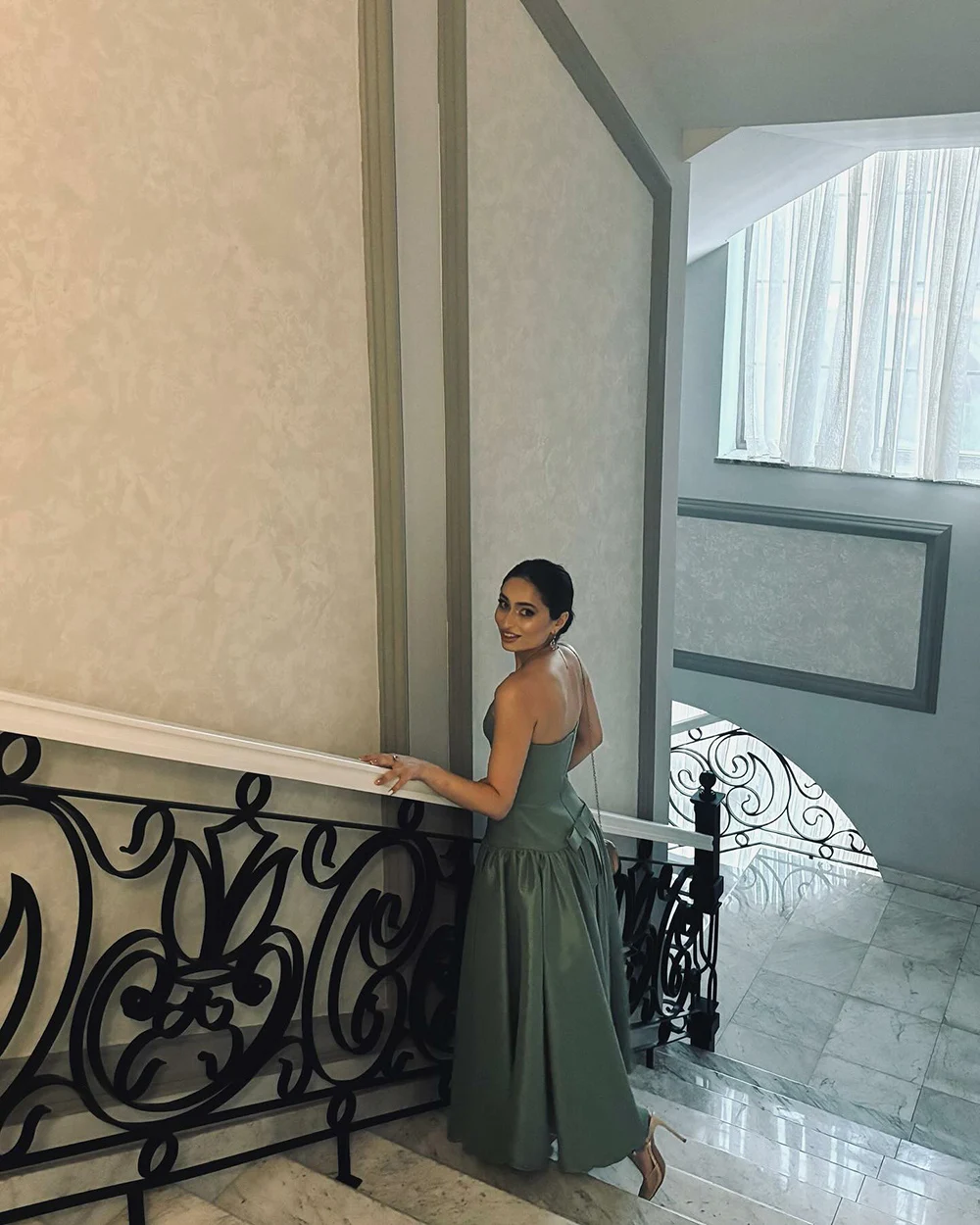 Msikoods elegante verde sem alças vestido de baile gala feminino saia plissada vestido de cocktail para festas noturnas e ocasiões especiais