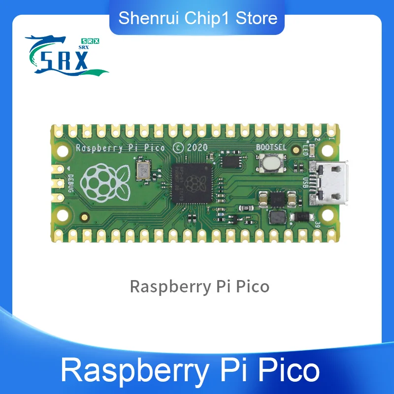 

Raspberry Pi Pico Pico H Pico W Wireless WiFi Module Dual-Core ARM Cortex MO+ Processor Microcontroller Development Board