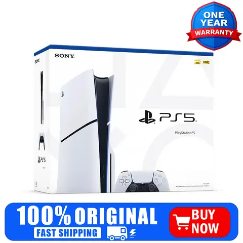 Sony PlayStation 5 Slim 1TB Gaming Console White Edition