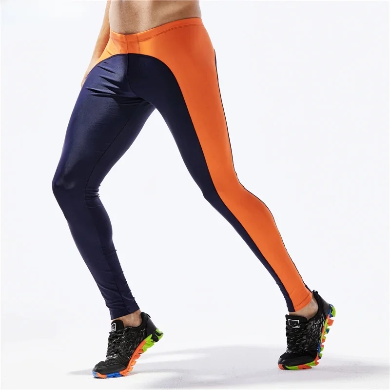 GANYANR legginsy do biegania męskie joga koszykówka siłownia legginsy Sport Fitness sportowe skórki Jogging długie szkolenia spodnie kompresyjne — zdjęcie 2