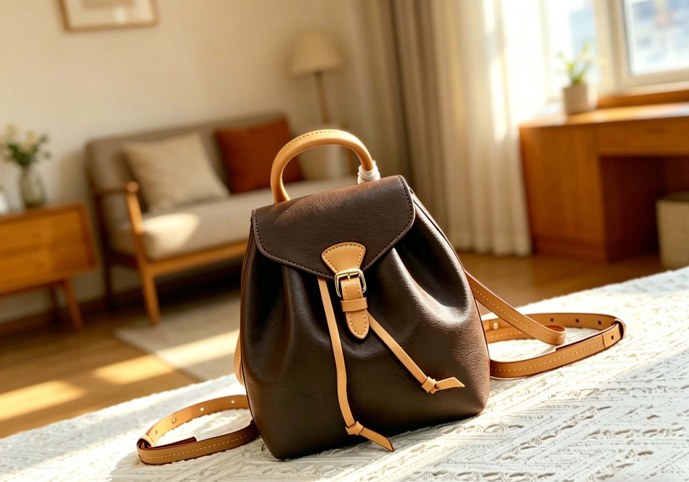 

2026 Size: 17X20X10.5 cm no box New Model - Versatile and Fashionable PU Leather Bag - Durable,High-Quality and Affordable