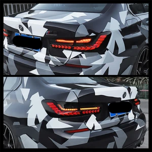 LED-OLED-GTS-Rücklichter, dynamische Heck-Taschenlampe, hintere Lampen, BMW 3er, G20, M3, G80, 330, 340i, 320i, 325i, 2019-2022 8 Hauptverkäufe BMW 320i LED Lantern - №4