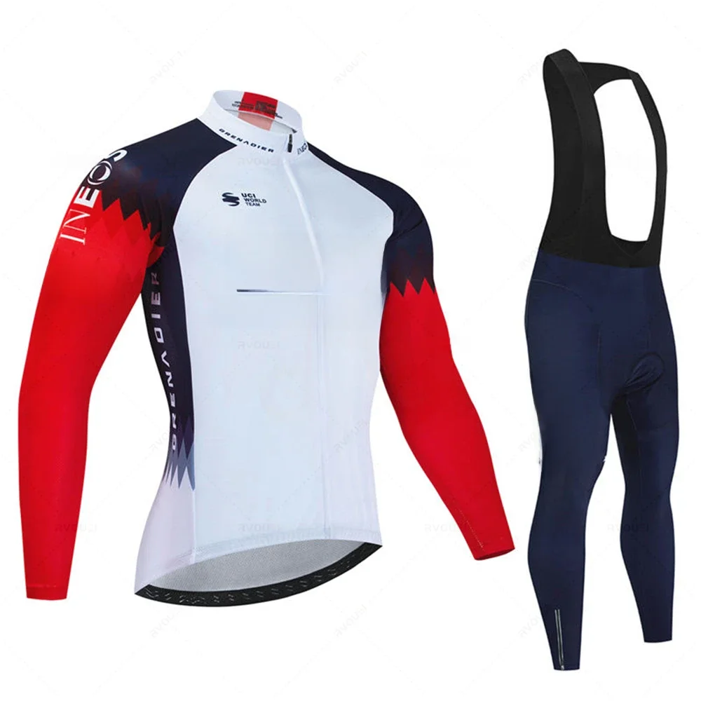 AliExpress UK Ineos Autumn 2024 Pro Team Cycling Jersey19D Bib Set MTB Uniform Bicycle Clothing Quick Dry Bike