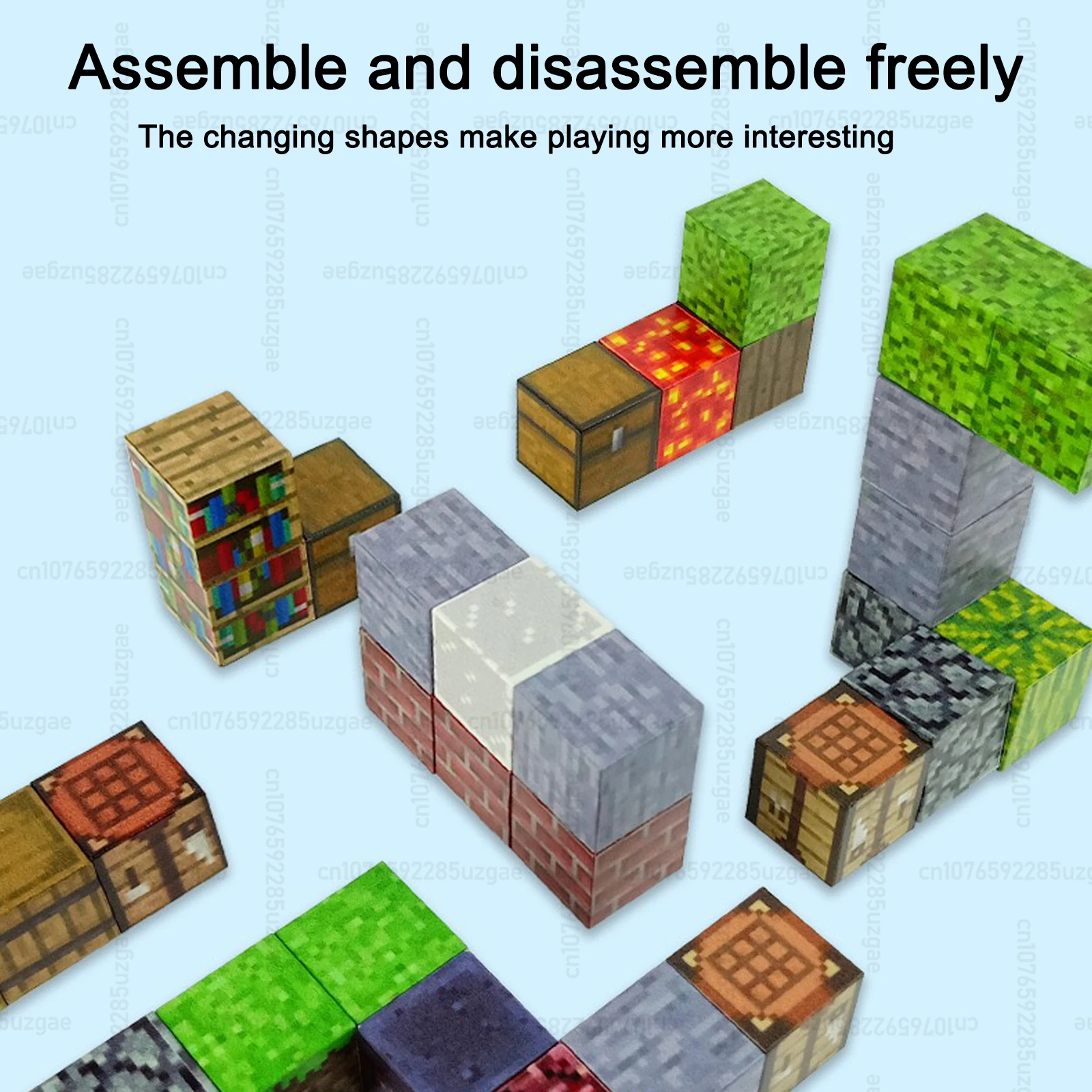 자석 월드 자석 베이스 플레이트 빌딩 블록 자석 블록 다양한 조합 남아 여아 어린이 퍼즐 자석 장난감