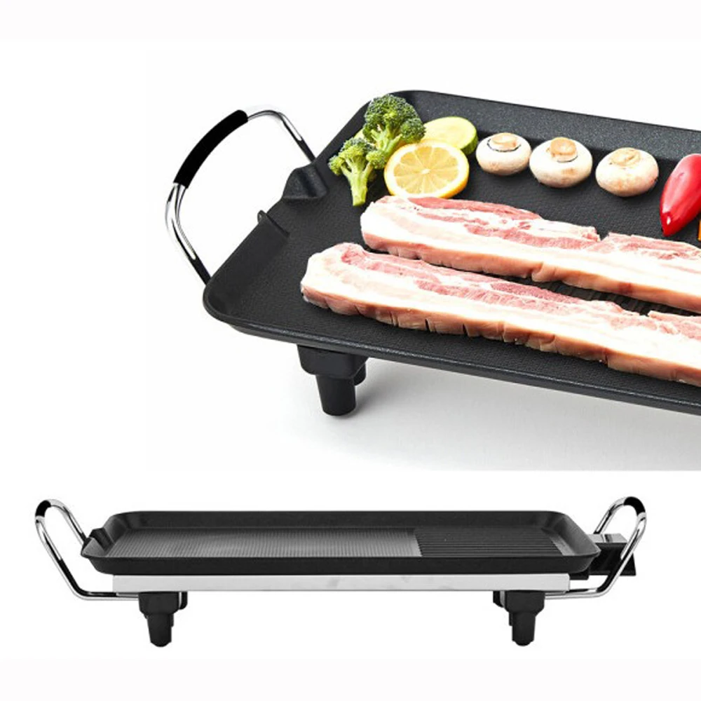 LivingSense Electric grill wide grill 40cm mini barbecue grill electric frying pan LSG-2440G