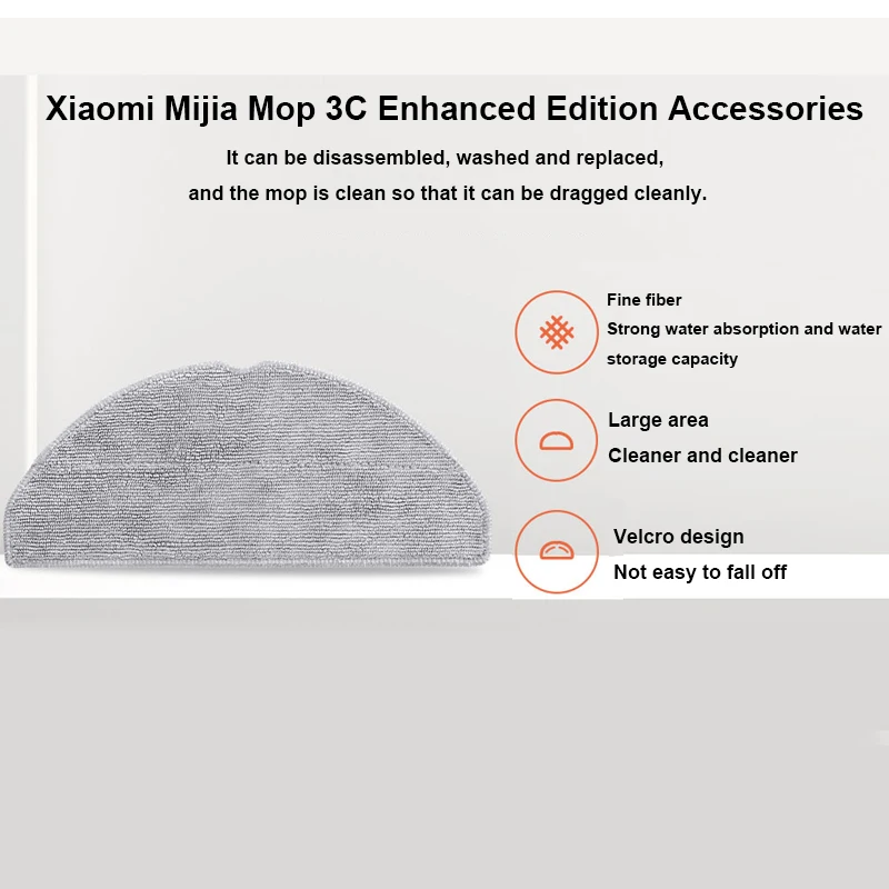 XIAOMI MIJIA Robot Vacuum Mop 3C Plus Enhanced Edition Accessories 5000Pa Big Suction  Auto Laser Navigation