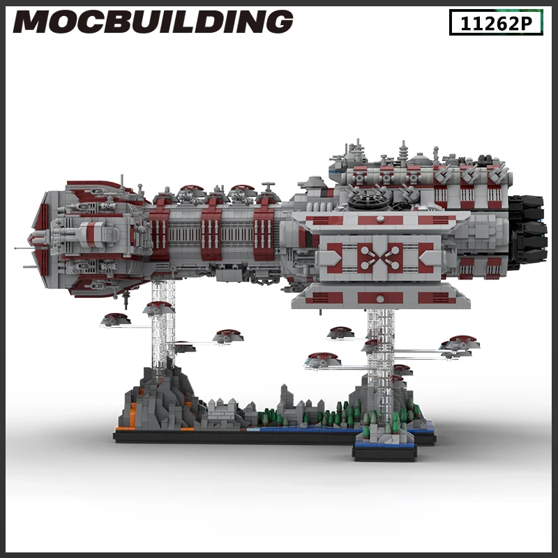 MOC Building Block Battlecruiser Starfighter Spaceship Model Collection DIY Brick Toys Birthday Gifts Playsets Christmas Present