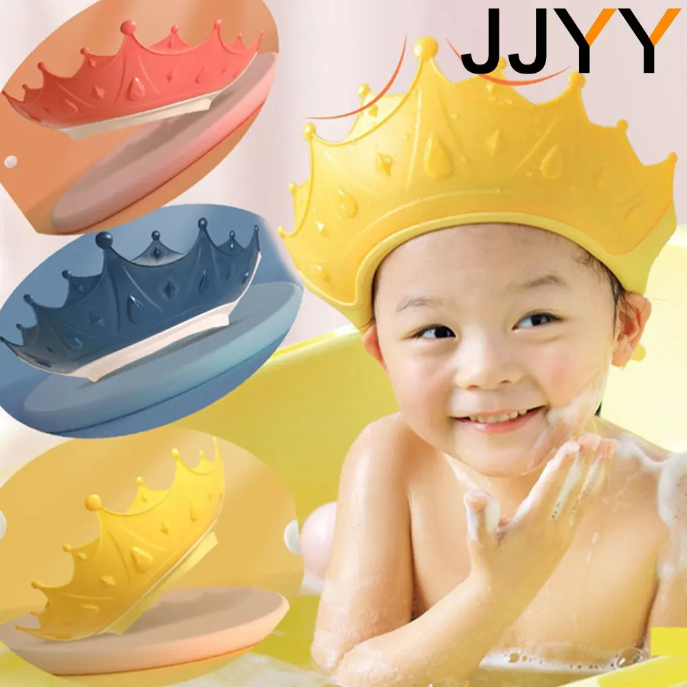 Bonnet de douche imperméable doux pour enfants, bonnet de bain pour enfants, couronne de dessin animé, chapeau de douche pour bébé, shampoing Ca, le plus récent