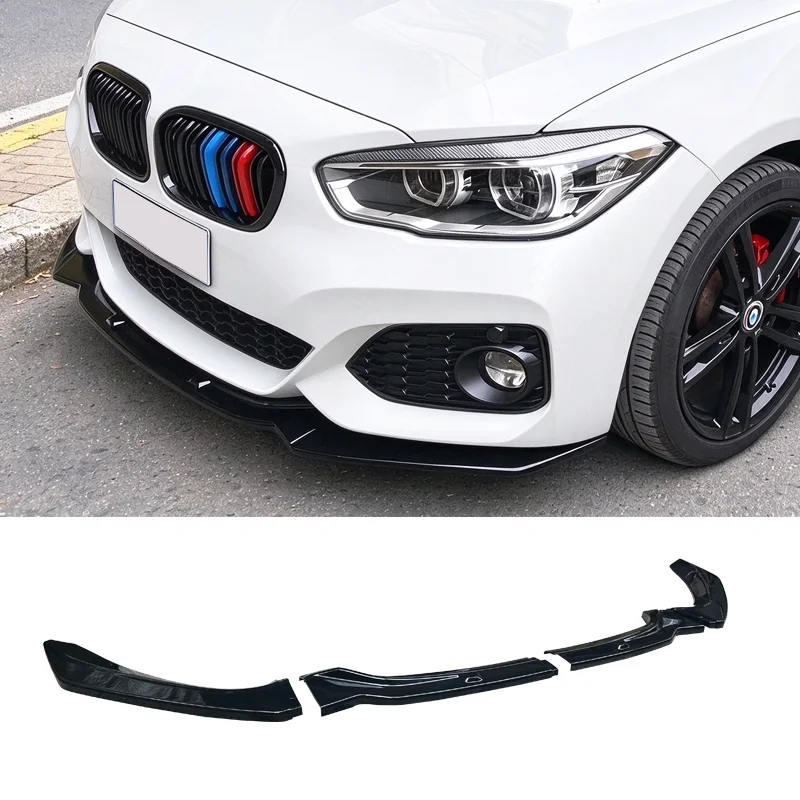 Car Front Bumper Lip Spoiler For BMW Accessories 1 Series F20 F21 M-Pack 2016-2018 Bumper Lip Spoiler Diffuser Skirt Protector