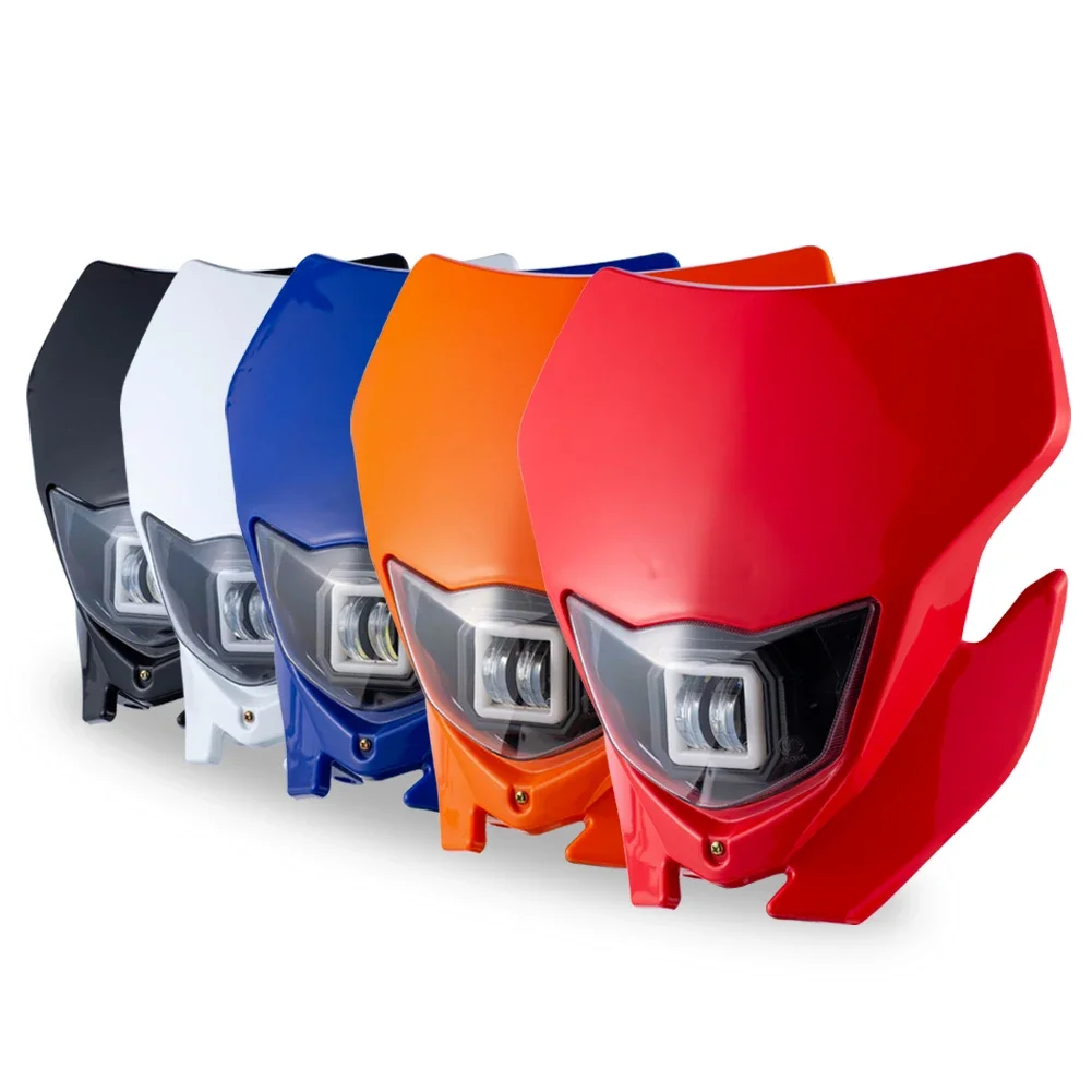 AliExpress NONE Motorcycle LED Headlight Headlamp For Honda CR CRF XR CRF230 CRF250 250R 250X RX 450R 450X Enduro Dirt Pit Bike Motocross